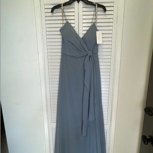 Unworn Jenny Yoo Bridesmaid Dress, Style: Amara, Size: 2, Color: Mayan Blue